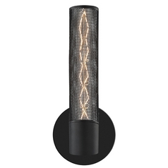 Gotham Textured Black Sconce by Sonneman Lighting
