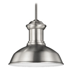 Fredricksburg 13.25-Inch Pendant in Satin Aluminum by Generation Lighting