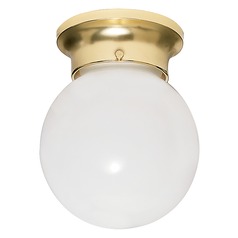 Polished Brass Flush Mount by Nuvo Lighting