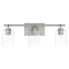 Greyson 25-Inch Brushed Nickel Bath Light by HomePlace by Capital Lighting