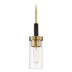 Ainsley Court Aged Kinston Bronze with Brushed Brass Pendant by Minka Lavery