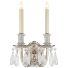 Thomas OBrien ElizAbeth Sconce in Silver Leaf by Visual Comfort Signature