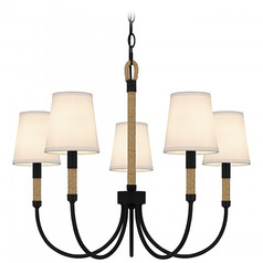 Quoizel Lighting Bayside Matte Black Chandelier