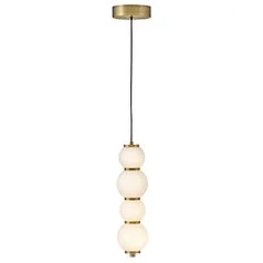 Trigo 24.75-Inch High LED Mini Pendant in Brass by Hinkley Lighting