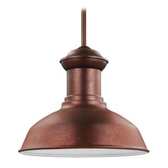 Fredricksburg 13.25-Inch Pendant in Weathered Copper by Generation Lighting