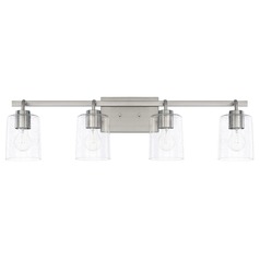 Greyson 33.50-Inch Brushed Nickel Bath Light by HomePlace by Capital Lighting