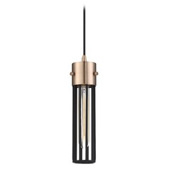 Eaves Copper Brushed Brass Pendant by Nuvo Lighting