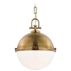 Chapman & Myers Adrian XL Globe Pendant in Brass by Visual Comfort Signature