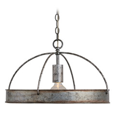 Alvin 17-Inch Pendant in Antique Galvanized by Capital Lighting
