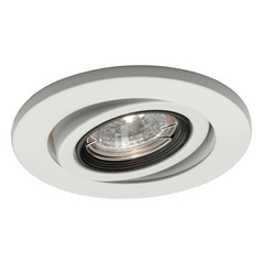 4-Inch Round Eyeball & Gimbal Ring White Recessed Trim by WAC Lighting