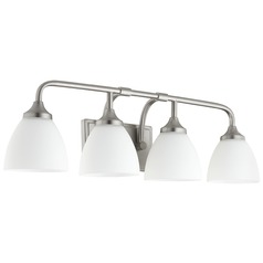 Enclave Satin Nickel Bathroom Light by Quorum Lighting