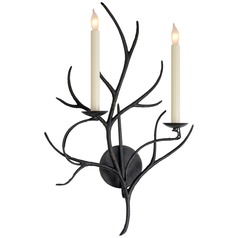 E.F. Chapman Branch Sconce in Aged Iron by Visual Comfort Signature