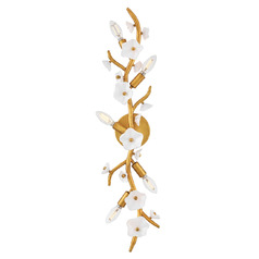 Azalea 32-Inch Wall Sconce in Distressed Brass by Fredrick Ramond