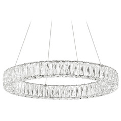 Crystorama Lighting Kinsley Polished Chrome LED Pendant Light