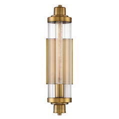 Pike Wall Sconce in Warm Brass by Savoy House