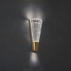 Origami Aged Brass LED Sconce by Schonbek Lighting