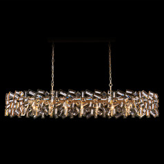 Allegri Crystal Inclanata Winter Brass Island Light