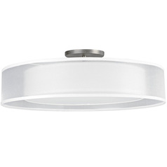 Afx Lighting Cortez Satin Nickel LED Semi-Flushmount Light