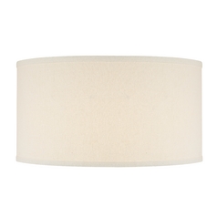 Cream Linen Fabric Drum Shade