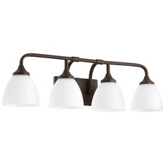 Enclave Oiled Bronze Bathroom Light by Quorum Lighting