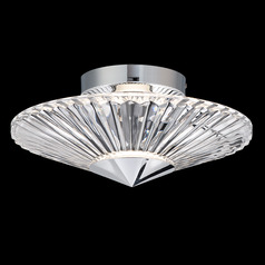 Origami Polished Chrome LED Semi-Flush Mount Light by Schonbek Lighting
