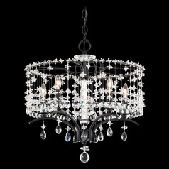 Bella Rose Ferro Black Crystal Chandelier by Schonbek Lighting
