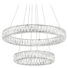 Crystorama Lighting Kinsley Polished Chrome LED Pendant Light