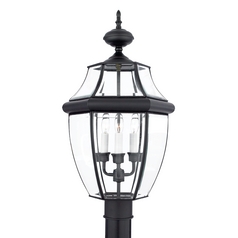 Newbury Post Light in Mystic Black by Quoizel Lighting