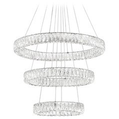 Crystorama Lighting Kinsley Polished Chrome LED Pendant Light