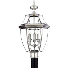 Newbury Post Light in Pewter by Quoizel Lighting