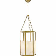 Veleta 55.75-In High Chandelier in Lacquered Brass by Fredrick Ramond