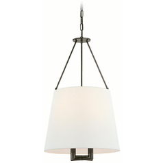 Visual Comfort Signature Collection Dalston Bronze Pendant Light with Empire Shade