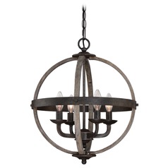 Fusion Rustic Black Pendant by Quoizel Lighting