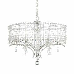 Bella Rose Antique Silver Crystal Chandelier by Schonbek Lighting