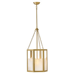 Veleta 31.75-Inch High Pendant in Lacquered Brass by Fredrick Ramond