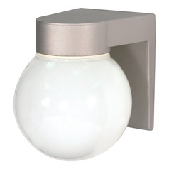 Satin Aluminum Outdoor Wall Light by Nuvo Lighting