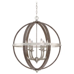 Fusion Brushed Nickel Pendant by Quoizel Lighting