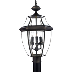 Newbury Post Light in Medici Bronze by Quoizel Lighting