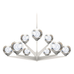 Double Bubble Satin Nickel LED Chandelier by Modern Forms