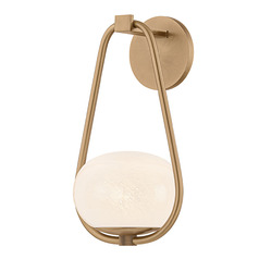 Troy Lighting Decker Patina Brass LED Sconce