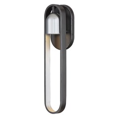 Rocketa Artisan Black with Silver LED Outdoor Wall Light by Minka Lavery