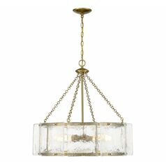 Genry 5-Light Pendant in Warm Brass by Savoy House