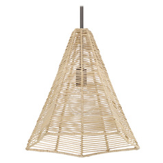 Hunter Fan Company Comet Matte Bronze Pendant Light with Conical Shade