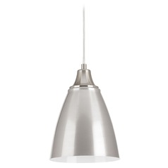 Pure LED Mini Pendant in Brushed Nickel by Progress Lighting