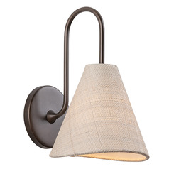 Troy Lighting Candler Bronze Leaf LED Sconce