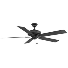 Fanimation Fans Edgewood 60 Black Ceiling Fan Without Light