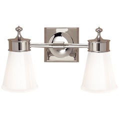 Studio VC Siena Double Sconce in Polished Nickel by Visual Comfort Signature