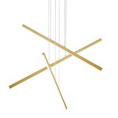 Vega Brushed Gold LED Multi-Light Pendant by Kuzco Lighting