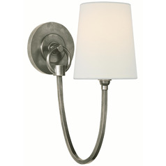 Visual Comfort Signature Collection Thomas O'brien Reed Antique Nickel Sconce
