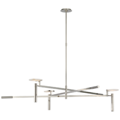 Melange Grande LED Chandelier in Nickel by Visual Comfort Signature